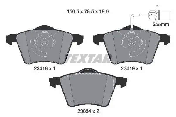 Textar 2341801 Колодки тормозные дисковые