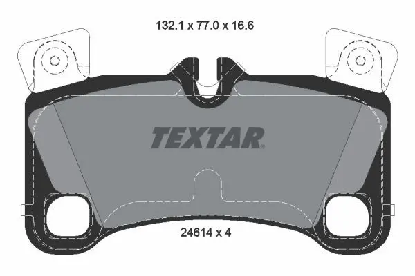 Textar 2461401 Колодки тормозные задние AUDI