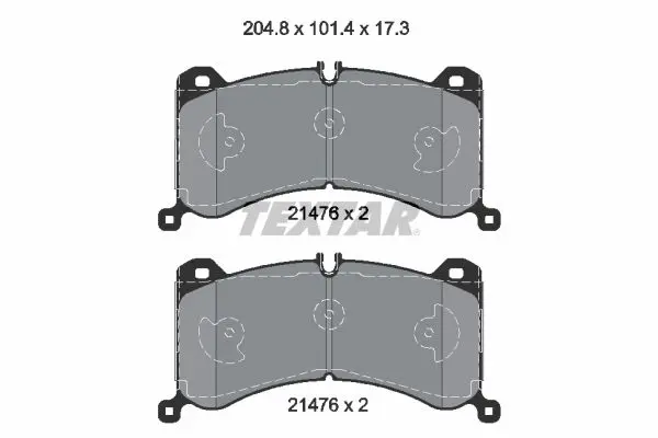 TEXTAR 2147601 Комплект тормозных колодок,