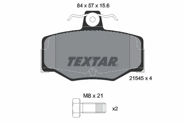 Textar 2154501 Колодки тормозные дисковые