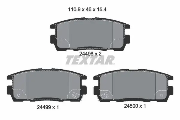 2449801 Колодки тормозные дисковые