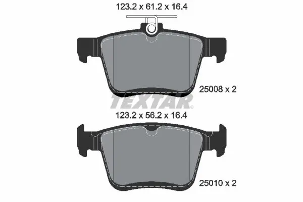 Textar 2500801 Колодки тормозные дисковые