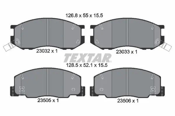 Textar 2303201 Комплект тормозных колодок