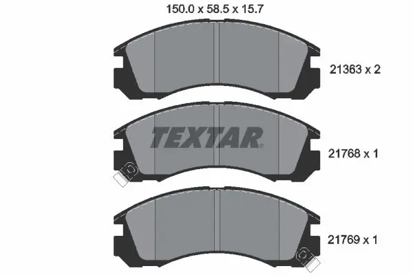 Textar 2136301 Колодки тормозные дисковые