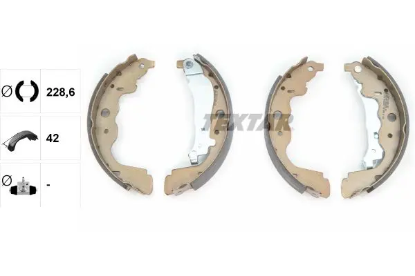 Textar 91069300 Колодки тормозные барабанные