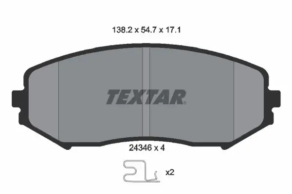 Textar 2434601 Колодки тормозные дисковые