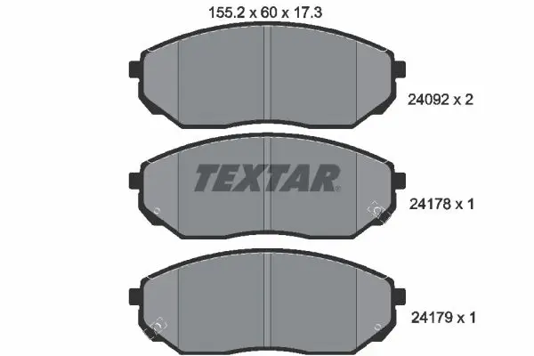 Textar 2409201 Колодки тормозные дисковые