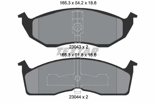 Textar 2304301 Колодки тормозные дисковые