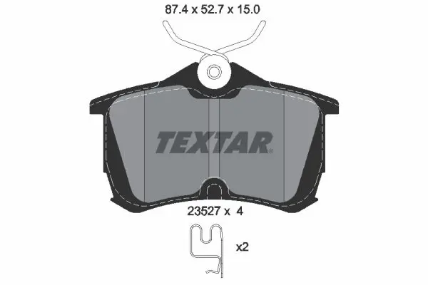 Textar 2352701 Колодки тормозные дисковые
