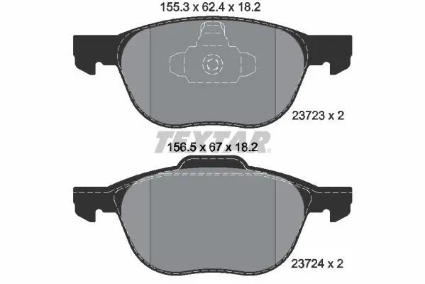 Textar 2372301 Колодки тормозные дисковые