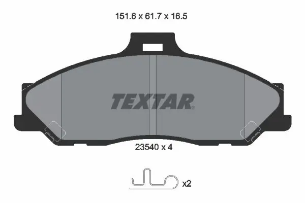 Textar 2354001 Колодки диск.
