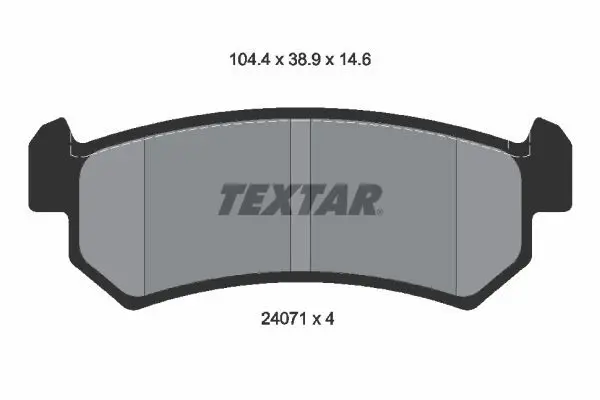 Textar 2407101 Колодки тормозные дисковые |