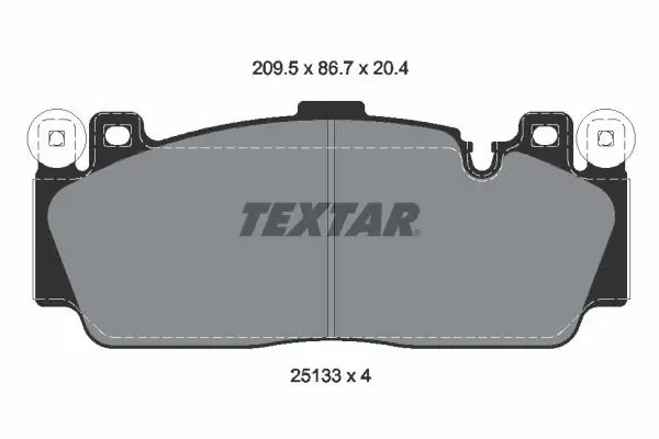 Textar 2513301 Комплект тормозных колодок