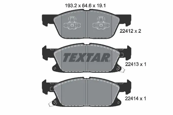 TEXTAR 2241201 К-т дисков. тормоз. колодок