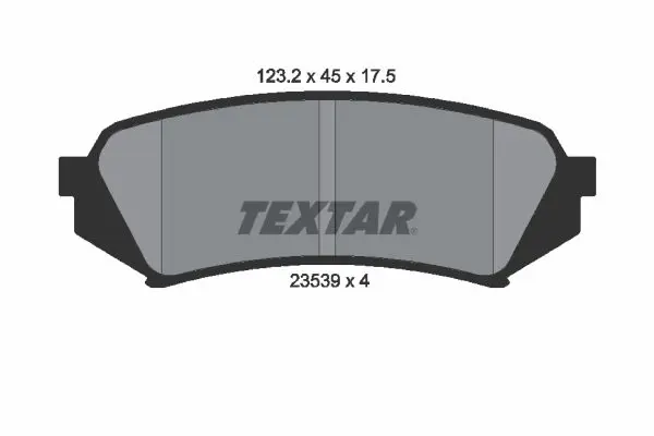 Textar 2353902 Колодки тормозные дисковые