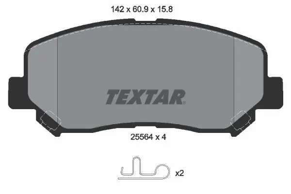 Textar 2556401 Колодки тормозные дисковые