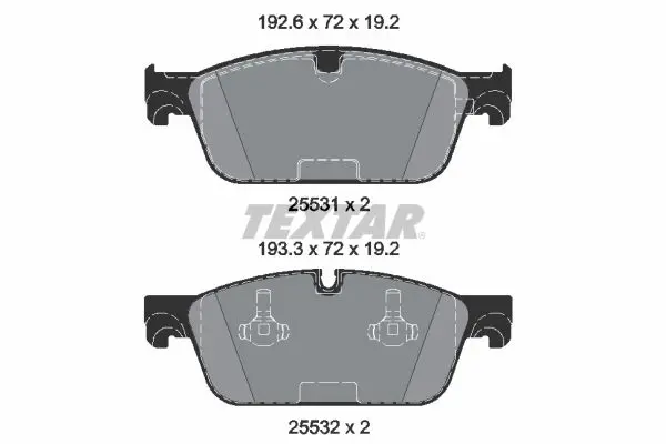 Textar 2553101 Колодки тормозные дисковые