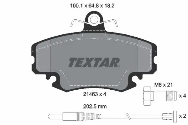 Textar 2146304 Колодки тормозные дисковые
