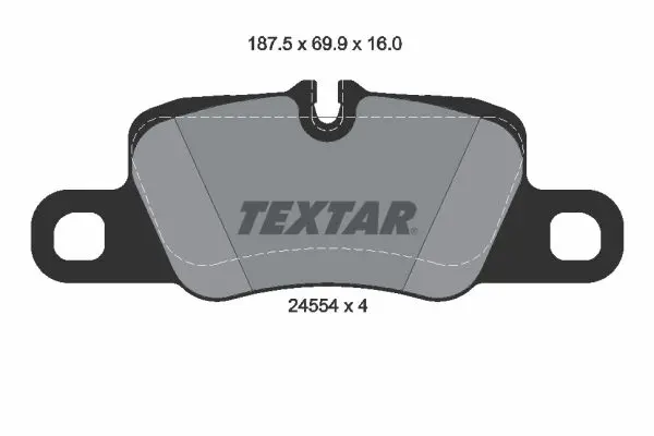 Textar 2455402 Колодки задние AUDI Q7/PORSCHE