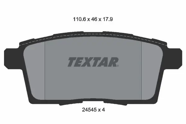 Textar 2454501 Колодки тормозные MAZDA