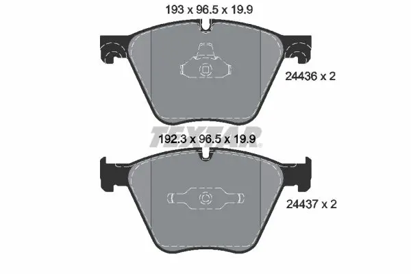 Textar 2443601 Колодки тормозные дисковые