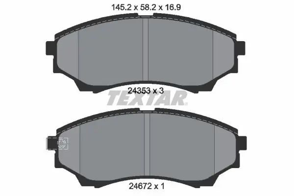Textar 2435301 Колодки тормозные дисковые