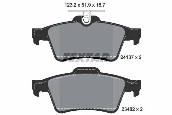 Textar 2413701 Колодки тормозные дисковые