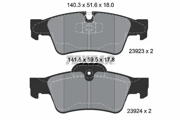 Textar 2392302 Колодки тормозные дисковые