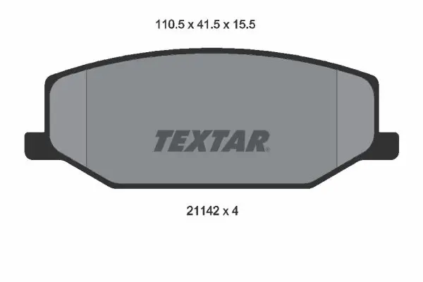 TEXTAR 2114202 Колодки тормозные дисковые
