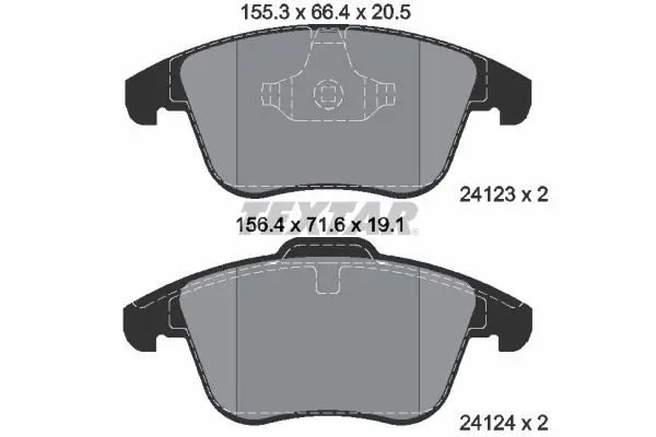 Textar 2412301 Колодки тормозные дисковые