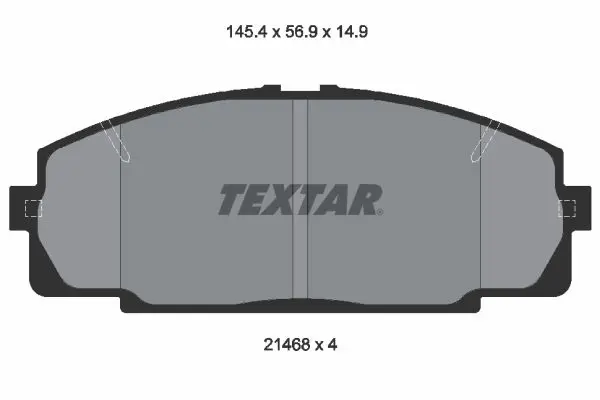 Textar 2146801 Комплект тормозных колодок
