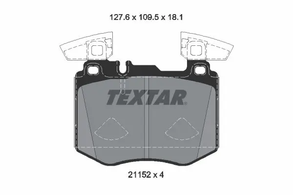 Textar 2115201 Колодки тормозные передние