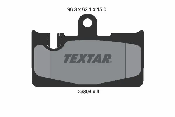 Textar 2380401 Колодки тормозные задние