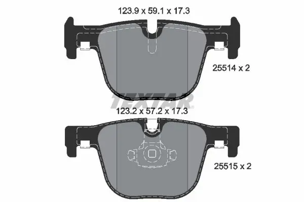 Textar 2551401 комплект колодок для дисковых