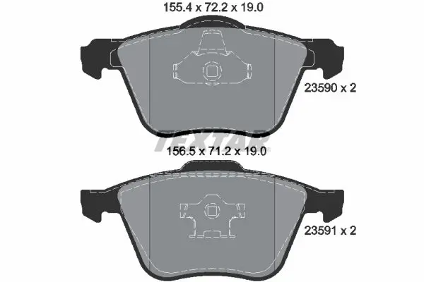 Textar 2359001 Колодки тормозные дисковые