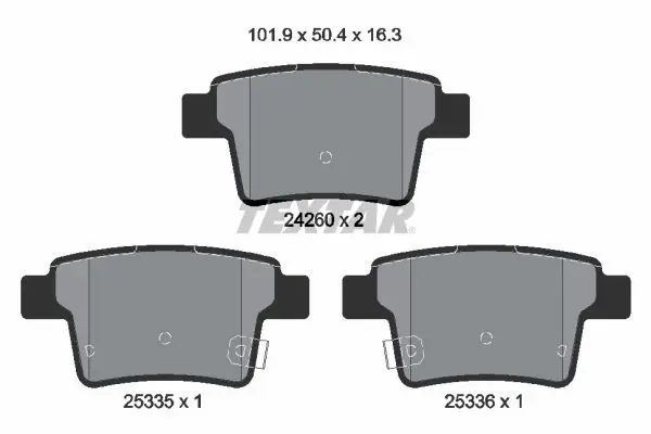 Textar 2426001 Колодки тормозные дисковые