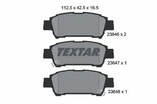 Textar 2364601 Колодки тормозные дисковые