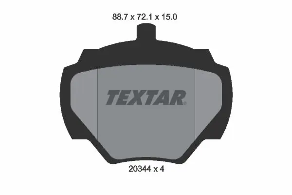 Textar 2034402 Колодки зад. LAND ROVER