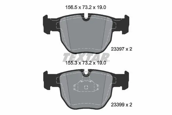 Textar 2339703 Тормозные колодки, комплект