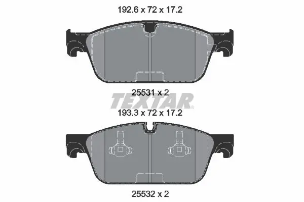 Textar 2553103 Колодки тормозные дисковые