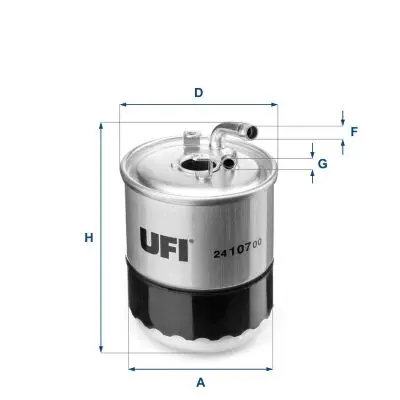 UFI 2410700 Фильтр топливный дизельный