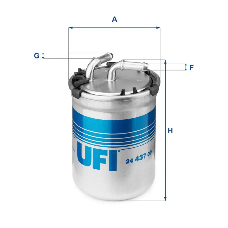 UFI 2443700 Фильтр топливный дизельный
