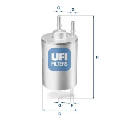UFI 3195800 Фильтр топливный бензиновый