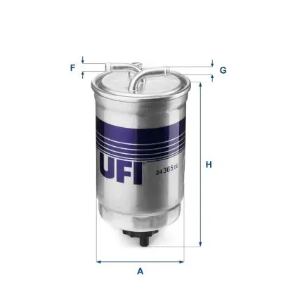 UFI 2436500 Фильтр топливный дизельный VW