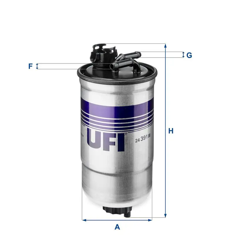 UFI 2439100 Фильтр топливный дизельный