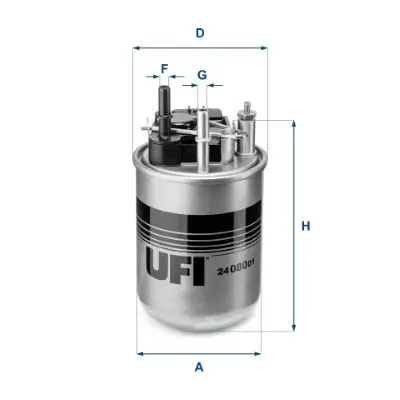 UFI 2408001 Топливный фильтр