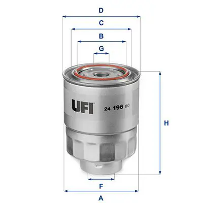 UFI 2419600 Топливный фильтр
