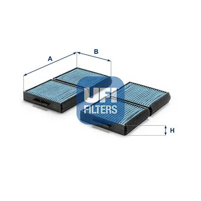 UFI 3412900 Фильтр, воздух во внутренном