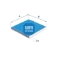 3411700 UFI Фильтр, воздух во внутренном