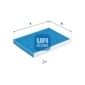 3417000 UFI Фильтр, воздух во внутренном